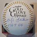Autographed MIKE LAVALLIERE Official Gold Glove Major League Baseball