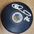 Autographed MATTHEW BARNABY Chicago Blackhawks Hockey Puck