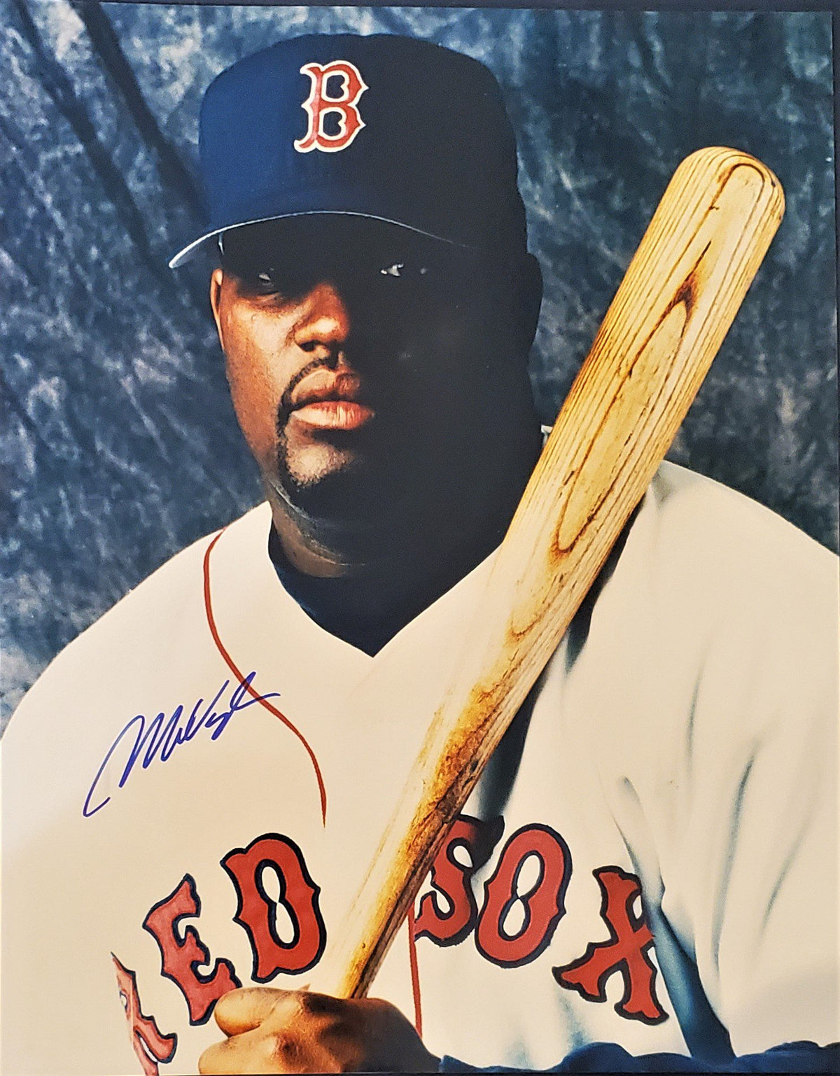 AUTOGRAPHED MO VAUGHN 11X14 Boston Red Sox photo