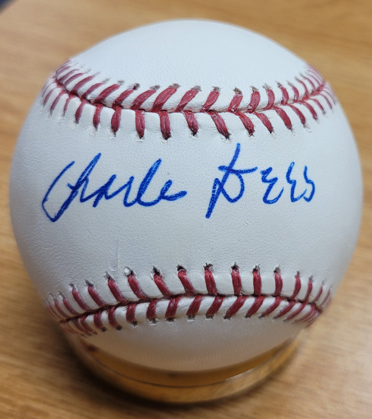 Charlie Dees Autographed Official Major League Baseball