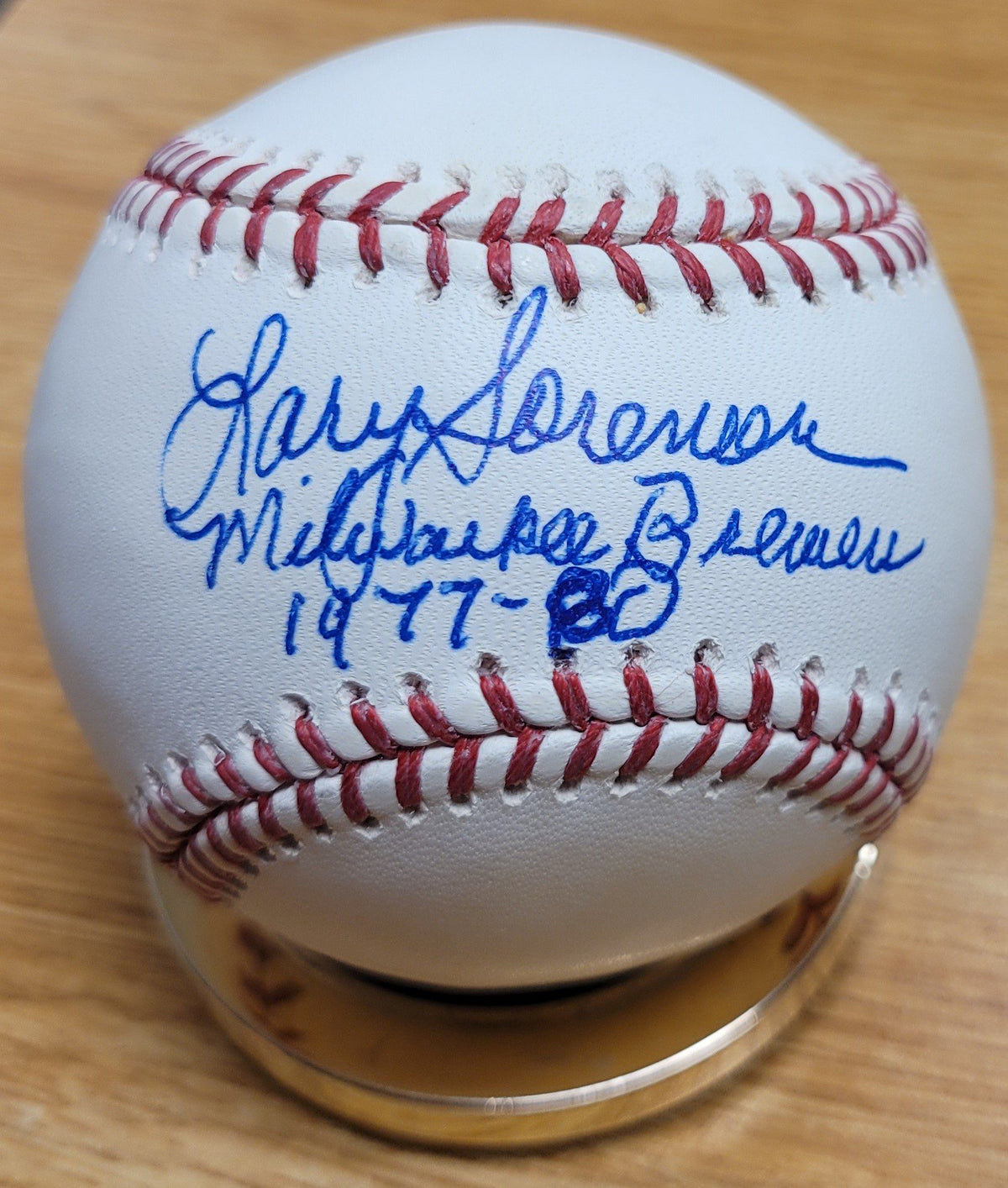 Autographed LARY SORENSEN Official Major League Baseball