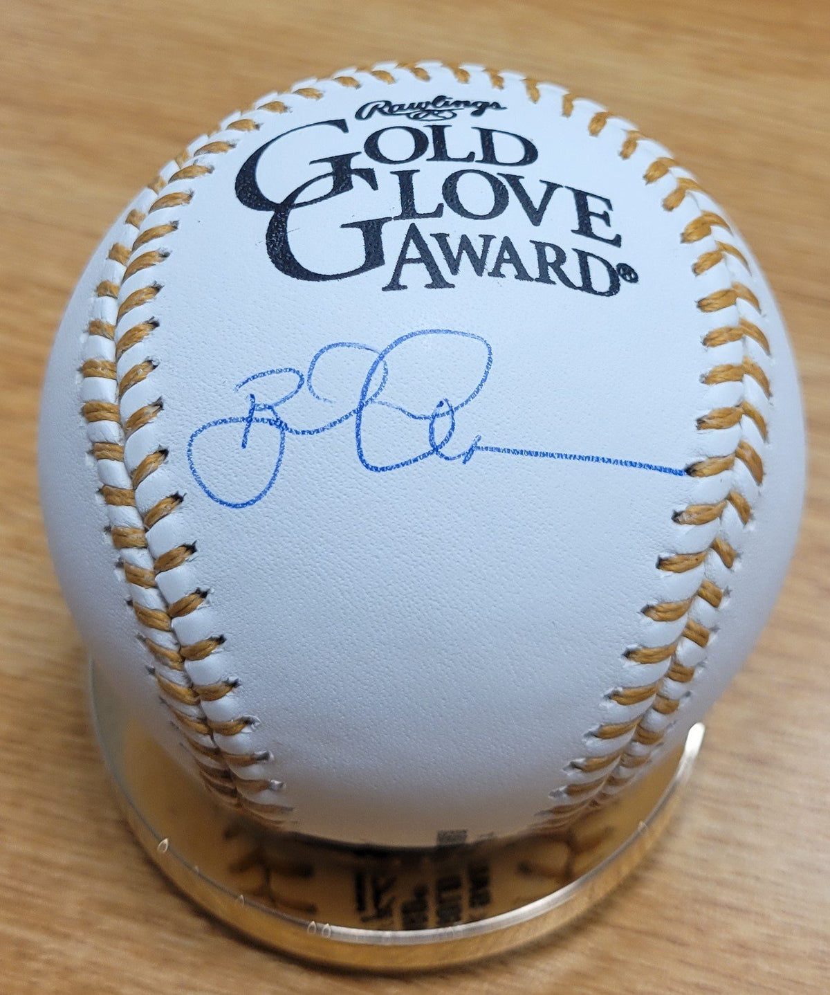 Autographed BRAD AUSMUS Official Rawlings Gold Glove Major League Baseball