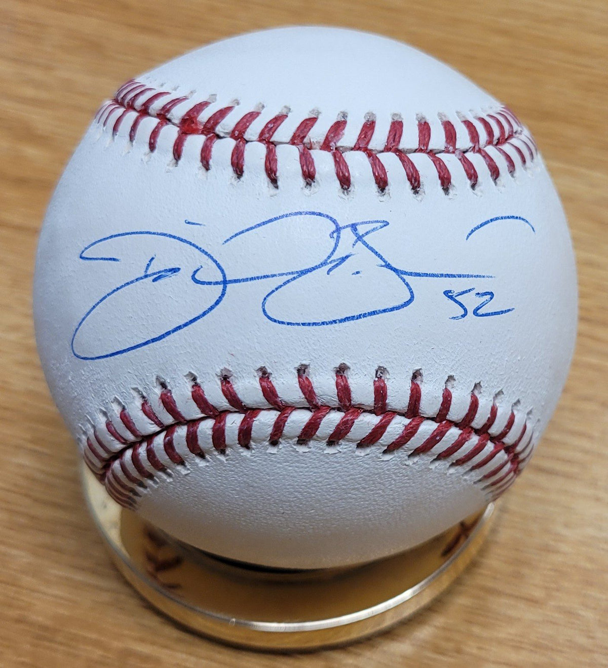 Autographed DANIEL BARD Rawlings Official Major League Baseball