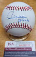 Autographed PAUL MOLITOR "3319 Hits" Official Rawlings Major League Baseball JSA Witness