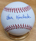 Autographed STEVE KORCHECK Rawlings Official Major League Baseball