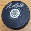 Autographed JOE MULLEN HOF Boston Bruins Hockey Puck