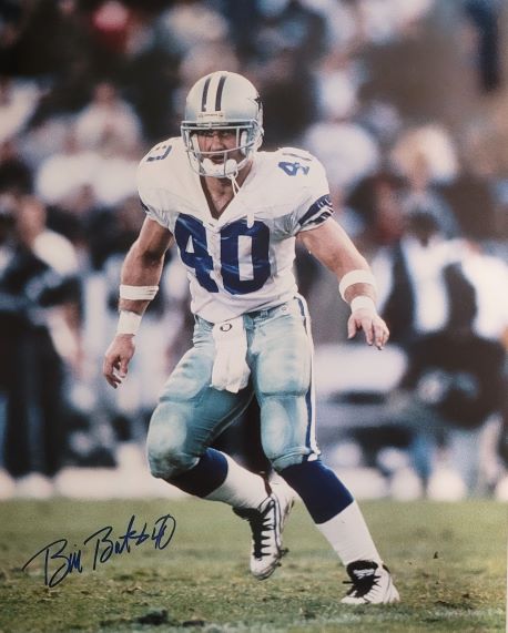 Autographed Bill Bates Dallas Cowboys 16x20 photo