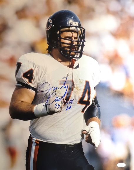 Autographed JIMBO COVERT "HOF 20" 16X20 Chicago Bears Photo JSA COA
