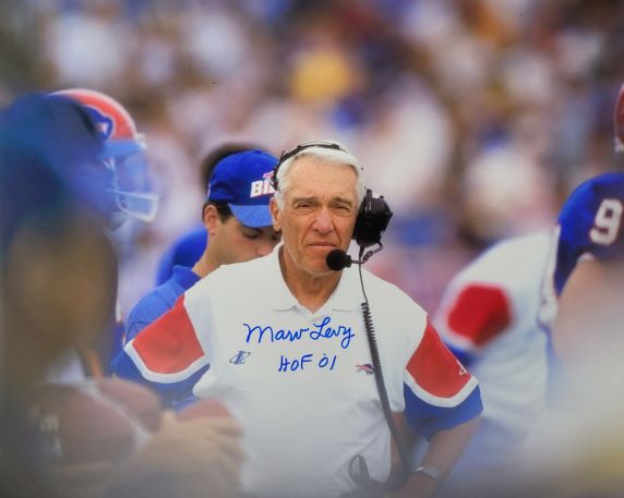 Autographed MARV LEVY Buffalo Bills 16x20 Photo