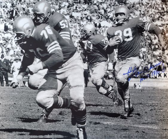 AUTOGRAPHED HUGH MCELHENNY 16X20 San Francisco 49ers Photo