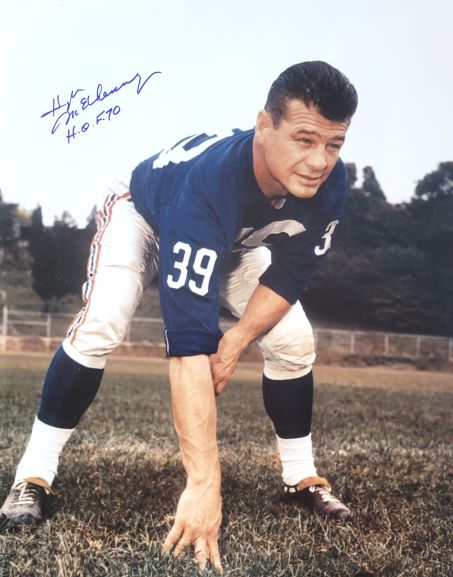 AUTOGRAPHED HUGH MCELHENNY 16X20 New York Giants Photo