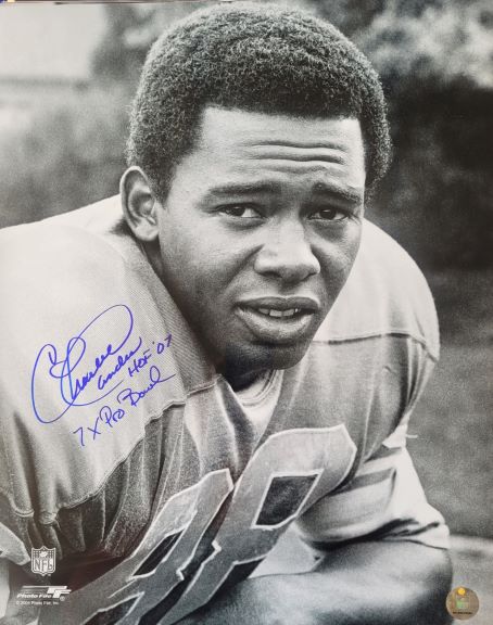 AUTOGRAPHED CHARLIE SANDERS 16 X 20 Detroit Lions Photo