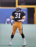 Autographed DONNIE SHELL "HOF 20" 16x20 Pittsburgh Steelers Photo