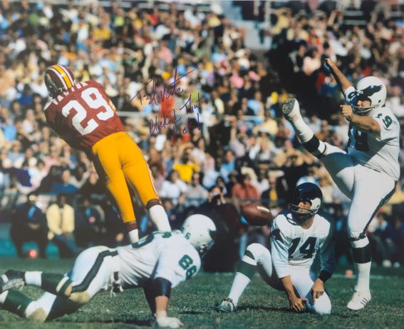 Autographed TED VACTOR 16x20 Washington Redskins Photo
