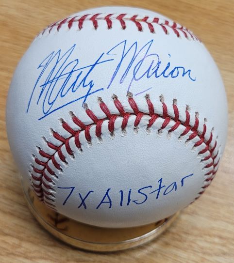 Autographed Marty Marion "7x All Star" Rawlings Official Major League Baseball