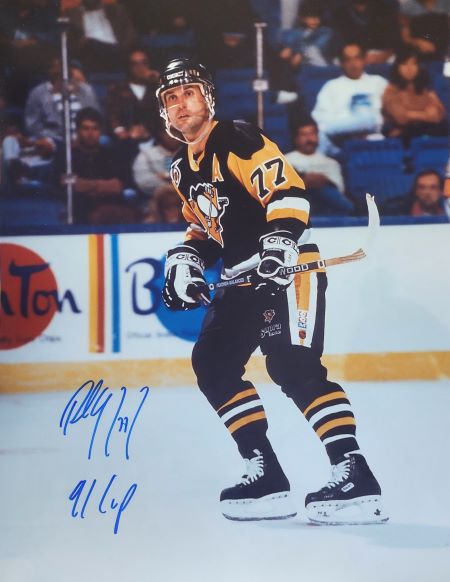 Autographed Paul Coffey "91 Cup" 16x20 Pittsburgh Penguins Photo