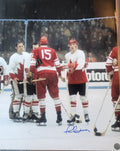 Autographed PAUL HENDERSON 16X20 Team Canada Photo