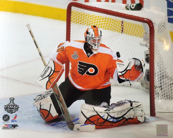 Autographed MICHAEL LEIGHTON 16x20 Philadelphia Flyers Photo