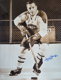 Autographed DICKIE MOORE "HOF 1993" 16X20 Montreal Canadiens Photo