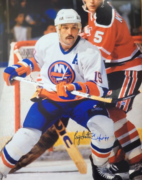 Autographed BRYAN TROTTIER "HOF 97" 16x20 New York Islanders Photo