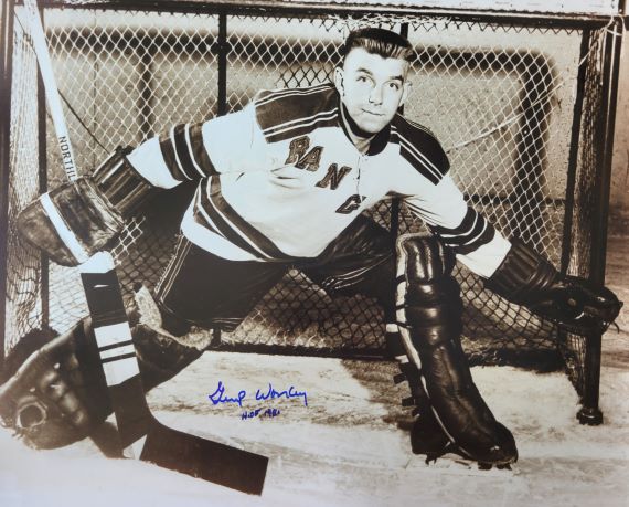 Autographed GUMP WORSLEY "HOF 1980" 16x20 New York Rangers Photo