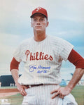 AUTOGRAPHED 16 x 20 JIM BUNNING "HOF 96" Philadelphia Phillies Photo
