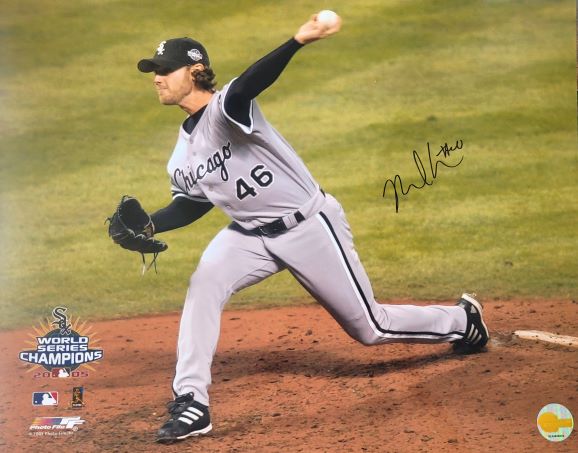 AUTOGRAPHED NEAL COTTS 16X20 Chicago White Sox Photo