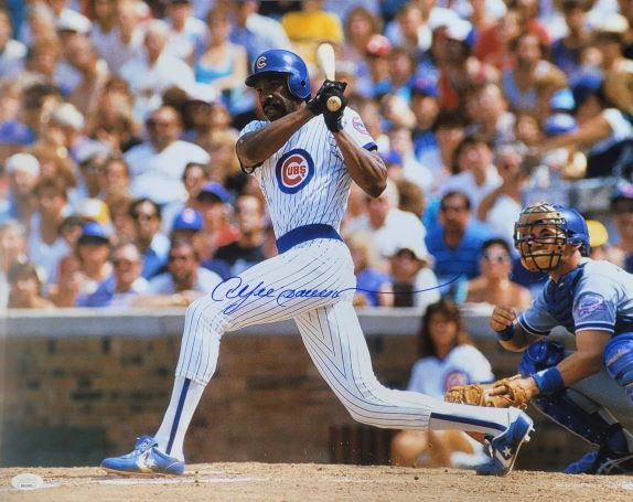 Autographed ANDRE DAWSON Chicago Cubs 16x20 photo JSA Witness