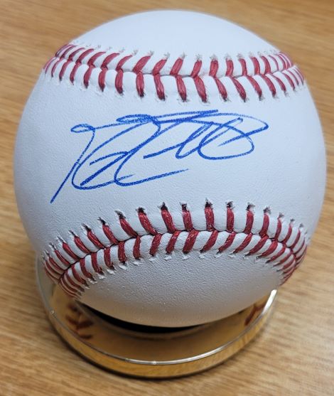 Autographed MIKE MOUSTAKAS Official Major League Baseball