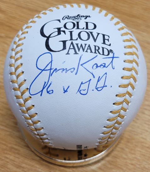 Autographed JIM KAAT "16X GG" Official Rawlings Gold Glove Major League Baseball