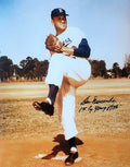 Autographed Don Newcombe "1st Cy Young 1956" 16x20 Brooklyn Dodgers Photo