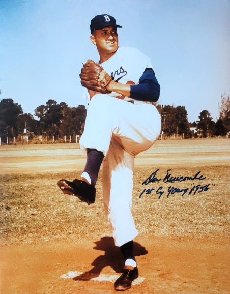 Autographed Don Newcombe "1st Cy Young 1956" 16x20 Brooklyn Dodgers Photo