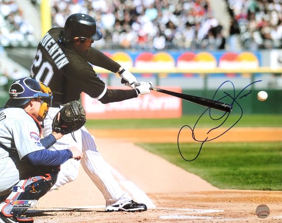 AUTOGRAPHED CARLOS QUENTIN 16X20 Chicago White Sox Photo