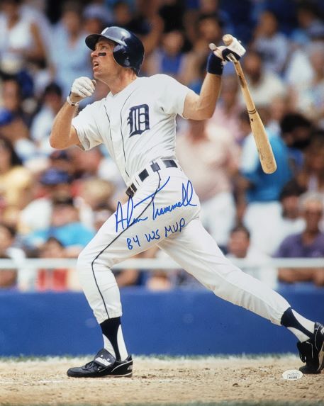 Autographed ALAN TRAMMELL "84 WS MVP" 16X20 Detroit Tigers Photo JSA
