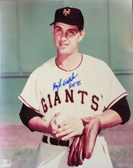 Autographed  HOYT WILHELM "HOF 85" 16X20 New York Giants Photo