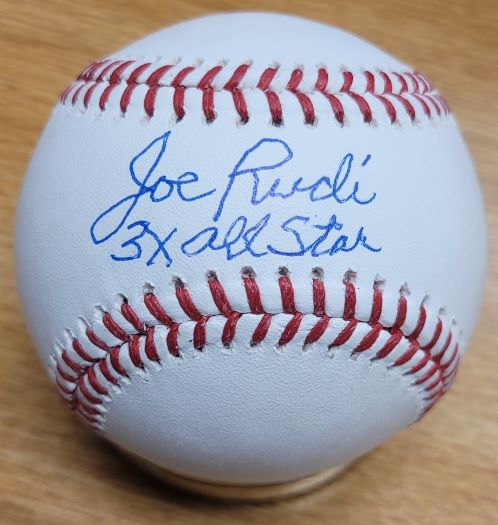 Autographed JOE RUDI "3x All Star" Official Major League Baseball