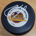Autographed CAM NEELY Vancouver Canucks Hockey Puck