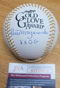 Autographed Bill Mazeroski "8xGG" Rawlings Gold Glove  Major League Baseball JSA