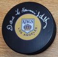 Autographed DAVE SCHULTZ Los Angeles Kings Hockey Puck