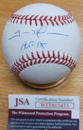 Autographed TREVOR HOFFMAN "HOF 18" Official Major League Baseball JSA