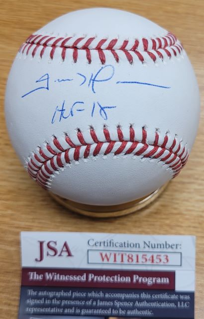 Autographed TREVOR HOFFMAN "HOF 18" Official Major League Baseball JSA