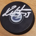 Autographed BO HORVAT Vancouver Canucks Hockey Puck