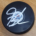 Autographed JARED BEDNAR Colorado Avalanche Hockey Puck
