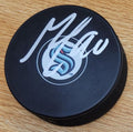 Autographed MARCUS JOHANSSON Seattle Kraken Hockey Puck