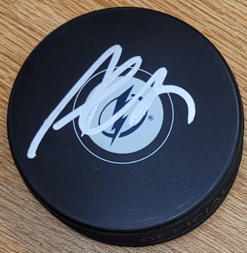 AUTOGRAPHED ALEX KILLORN Tampa Bay Lightning Puck