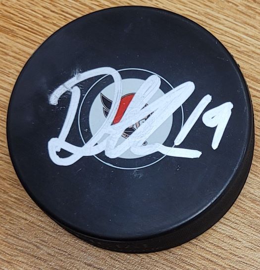Autographed DRAKE BATHERSON Ottawa Senators Hockey Puck
