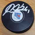 Autographed JAROSLAV HALAK New York Rangers Hockey Puck