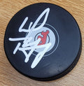 Autographed LINDY RUFF New Jersey Devils Hockey Puck