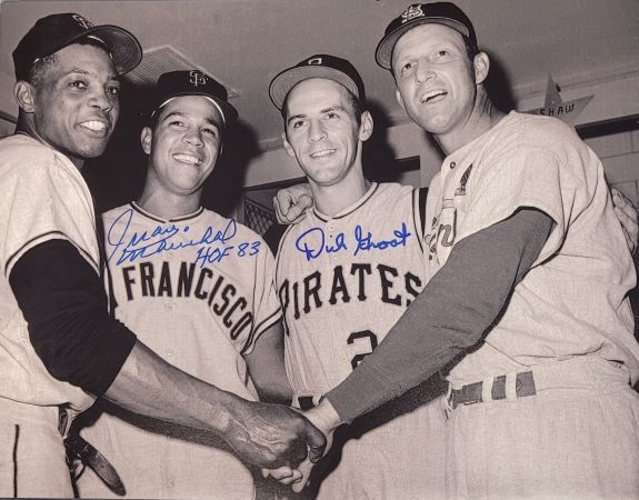 Autographed Juan Marichal San Francisco Giants and Dick Groat Pittsburgh Pirates 11x14 Photo