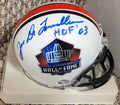 Autographed JOE DELAMIELLEURE Hall of Fame Mini Helmet